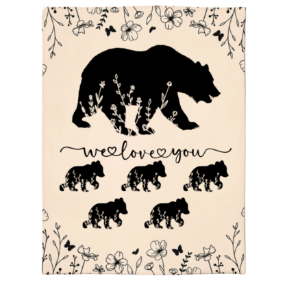 Personalized Mama Bear Blanket A Cozy Mothers Day Gift For Mom