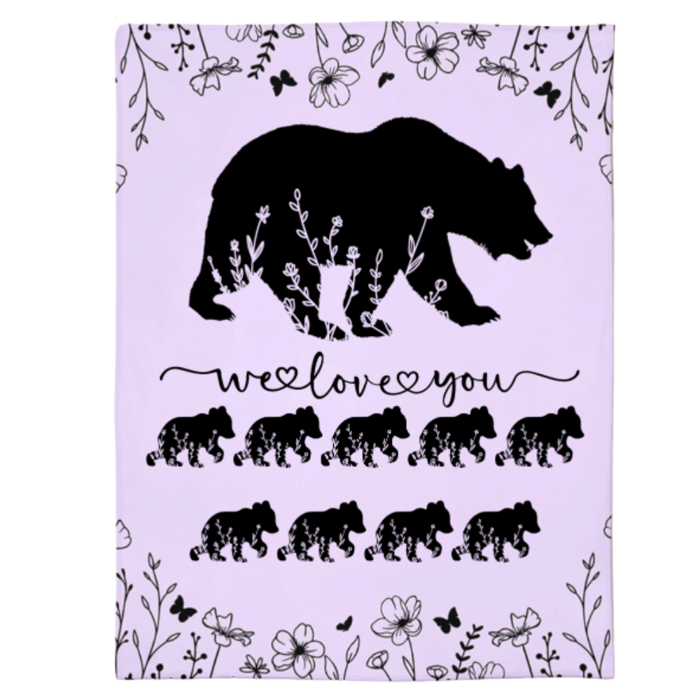 Personalized Mama Bear Blanket A Cozy Mothers Day Gift For Mom