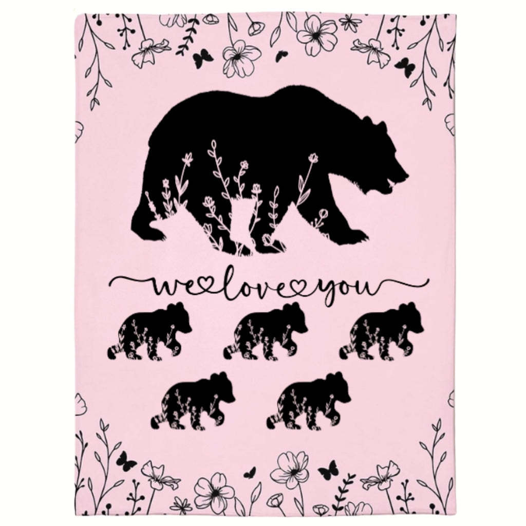 Personalized Mama Bear Blanket A Cozy Mothers Day Gift For Mom