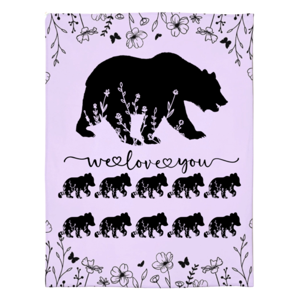 Personalized Mama Bear Blanket A Cozy Mothers Day Gift For Mom