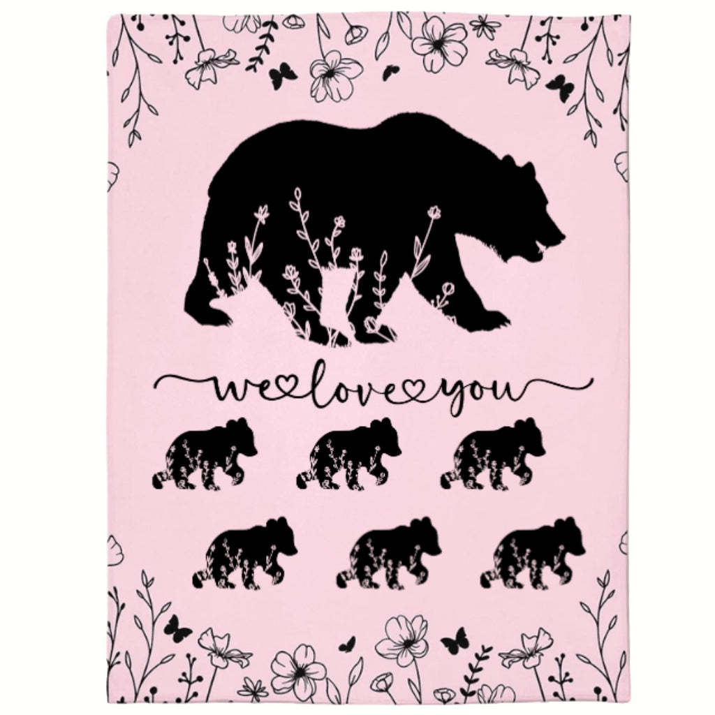 Personalized Mama Bear Blanket A Cozy Mothers Day Gift For Mom