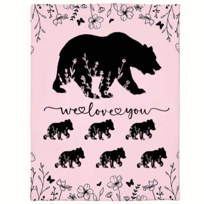 Personalized Mama Bear Blanket A Cozy Mothers Day Gift For Mom
