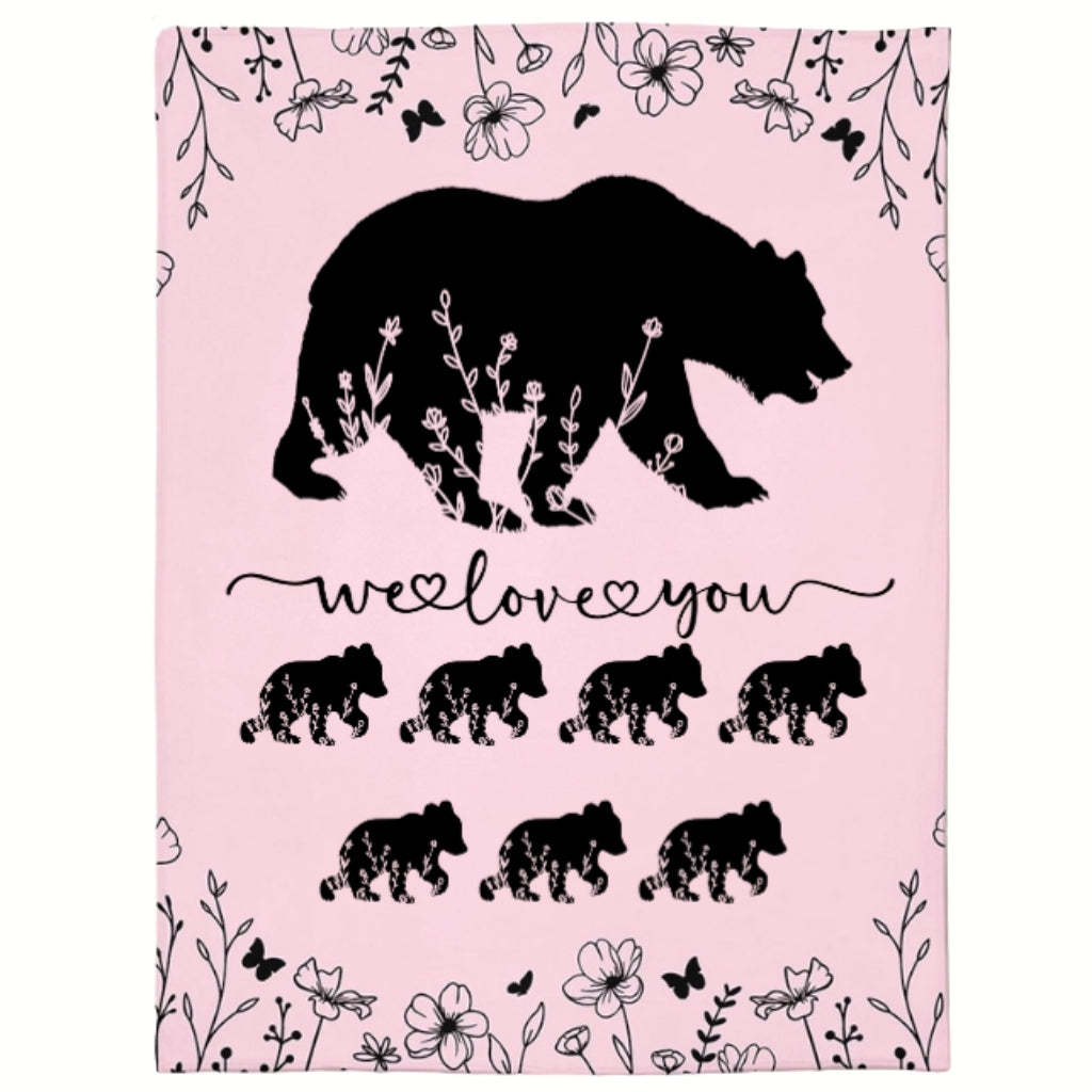 Personalized Mama Bear Blanket A Cozy Mothers Day Gift For Mom