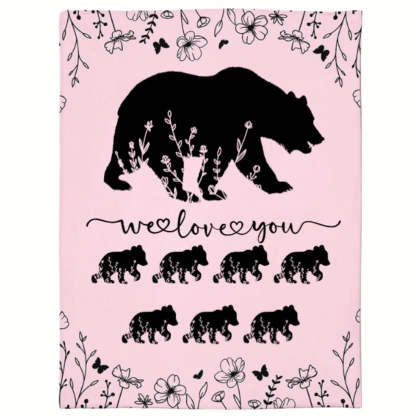 Personalized Mama Bear Blanket A Cozy Mothers Day Gift For Mom