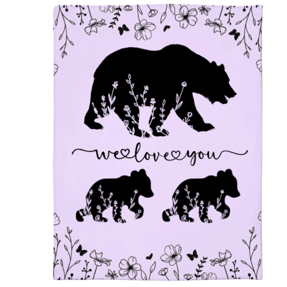 Personalized Mama Bear Blanket A Cozy Mothers Day Gift For Mom