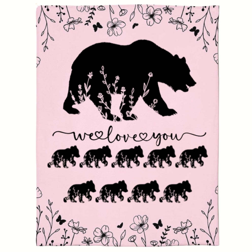 Personalized Mama Bear Blanket A Cozy Mothers Day Gift For Mom