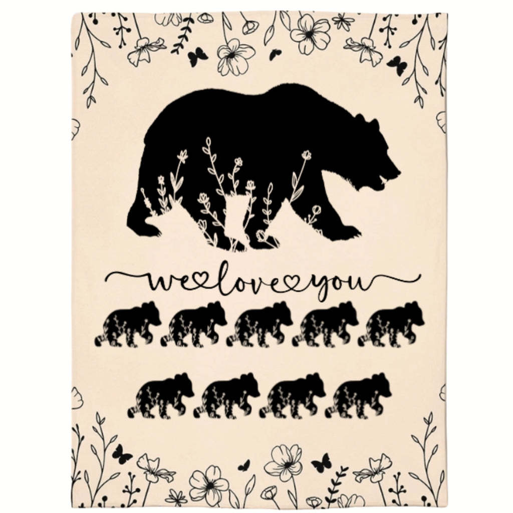 Personalized Mama Bear Blanket A Cozy Mothers Day Gift For Mom