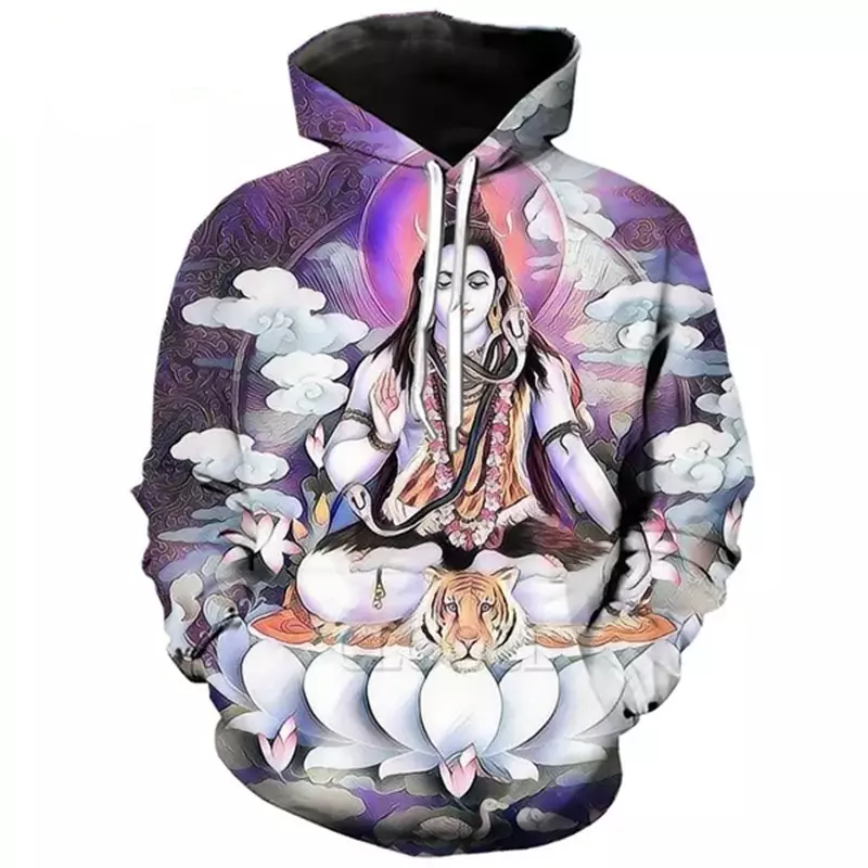 Pullover Graphic Print Hooded