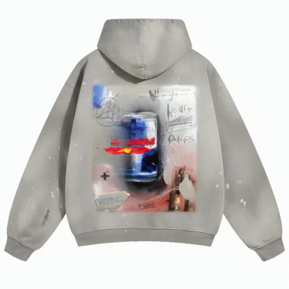 RB Graphic Print Zip Up Hoodie