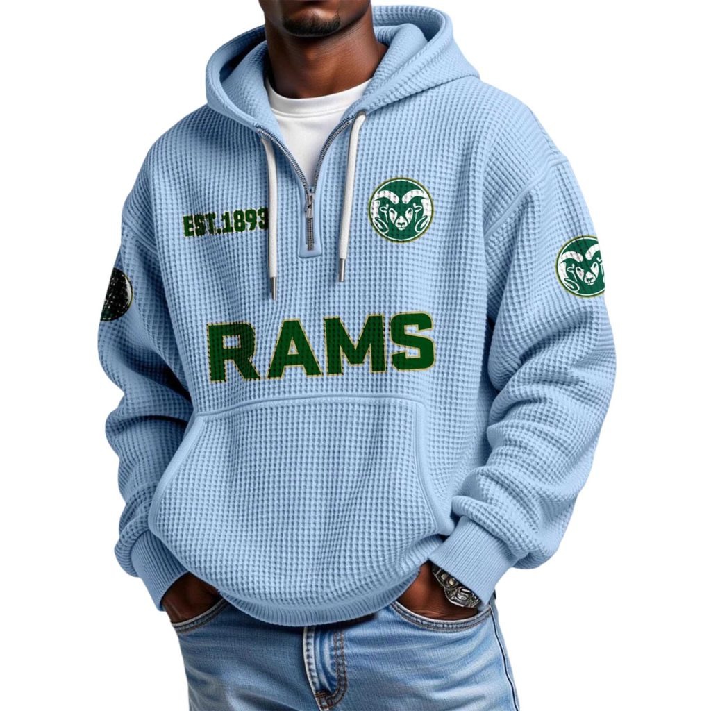 Los Angeles Rams Football Quarter Zip Hoodie
