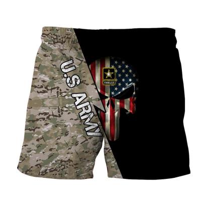 Camouflage Skull Shorts-My 3D Hoodie