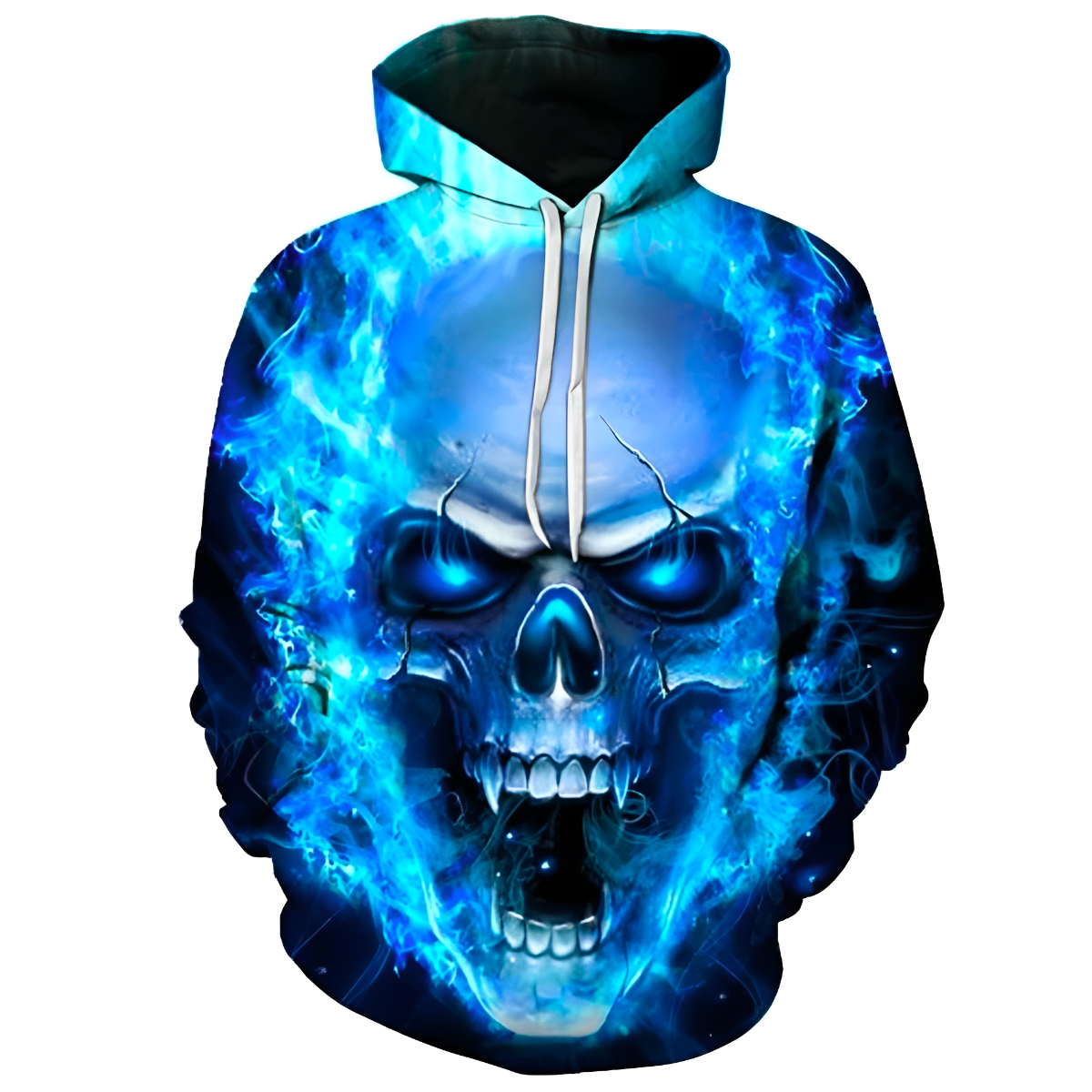 Skull Flames Hoodie