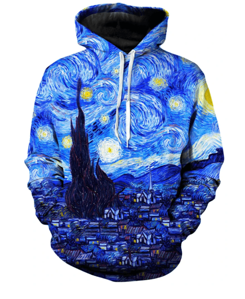 Starry Night Hoodie-My 3D Hoodie