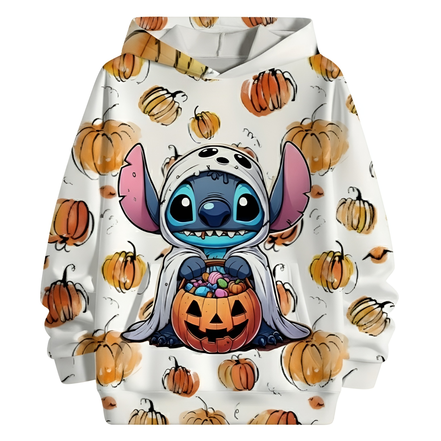 Stitch Halloween Sweater Hooded Sweatshirt