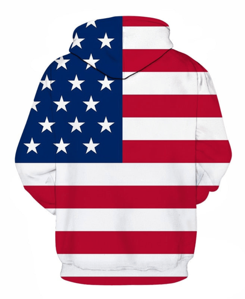 USA Flag Hoodie-My 3D Hoodie