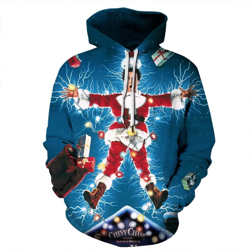 Ugly Christmas 3D Pullover Hoodie 