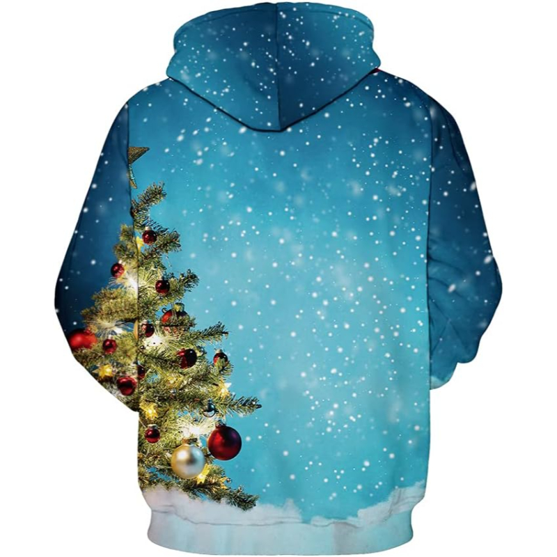 Ugly Christmas 3D Pullover Hoodie 