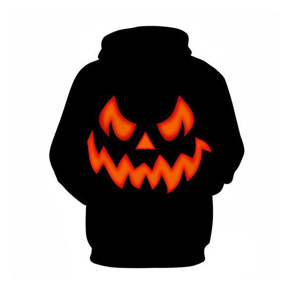 Halloween Black Pumpkin Face 3D Hoodie-My 3D Hoodie