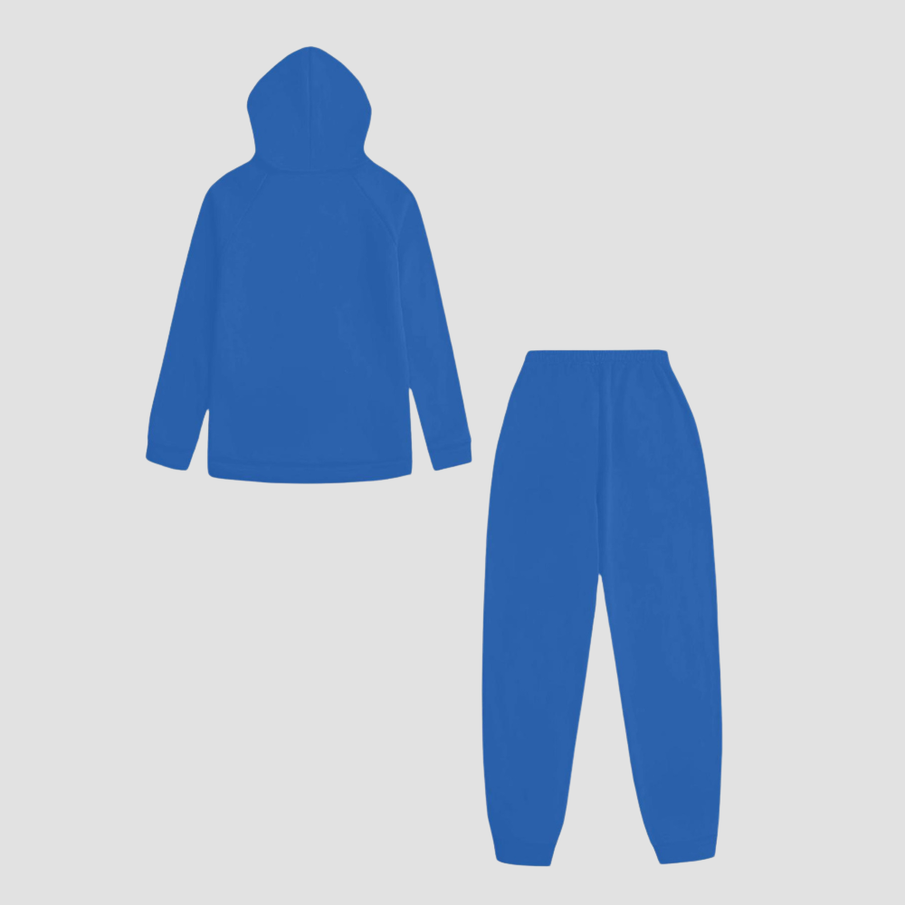 Casual Hoodie And Drawstring Jogger Pants Set With Pulse Line Graphic Print