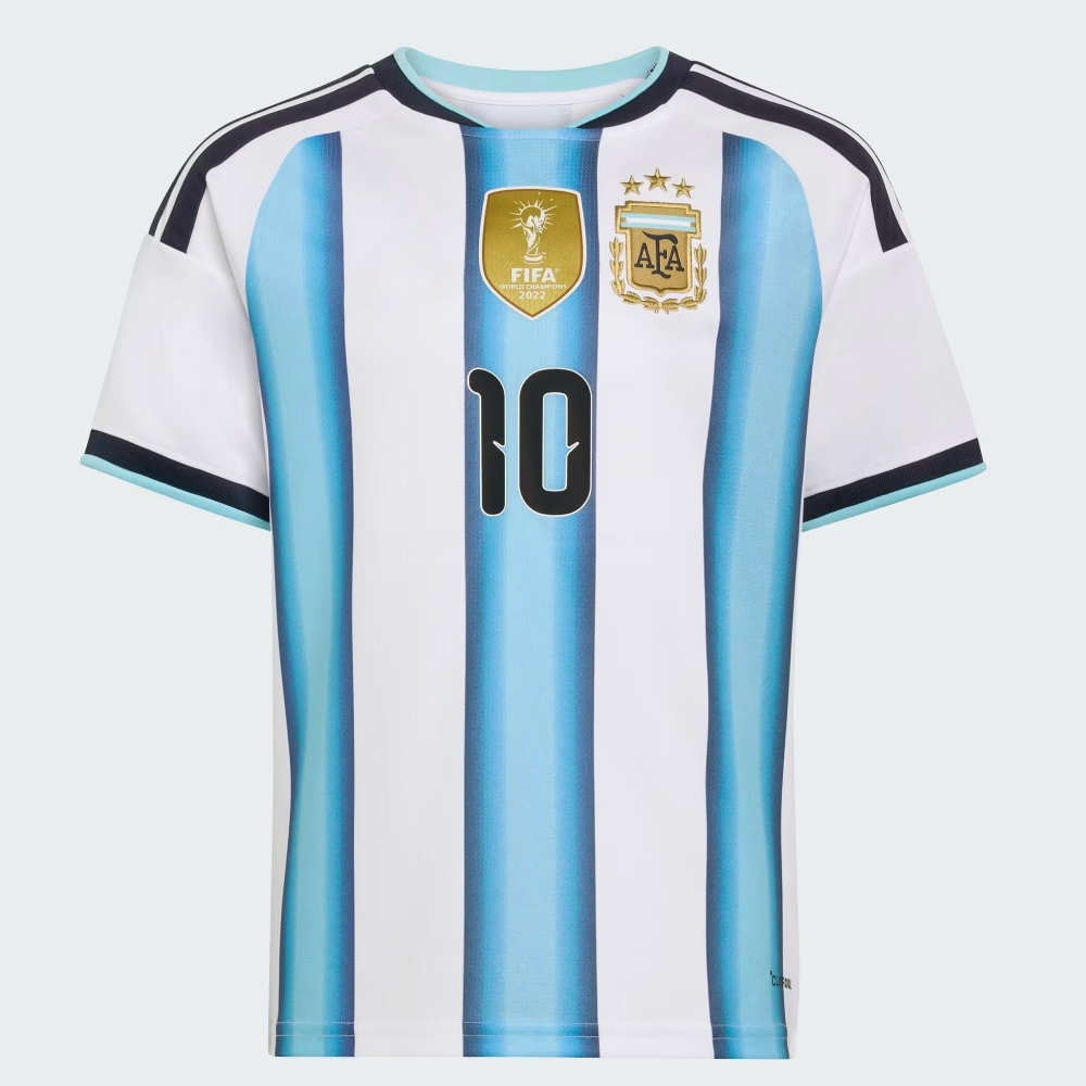 Argentina 26 Home Messi Kids Jersey