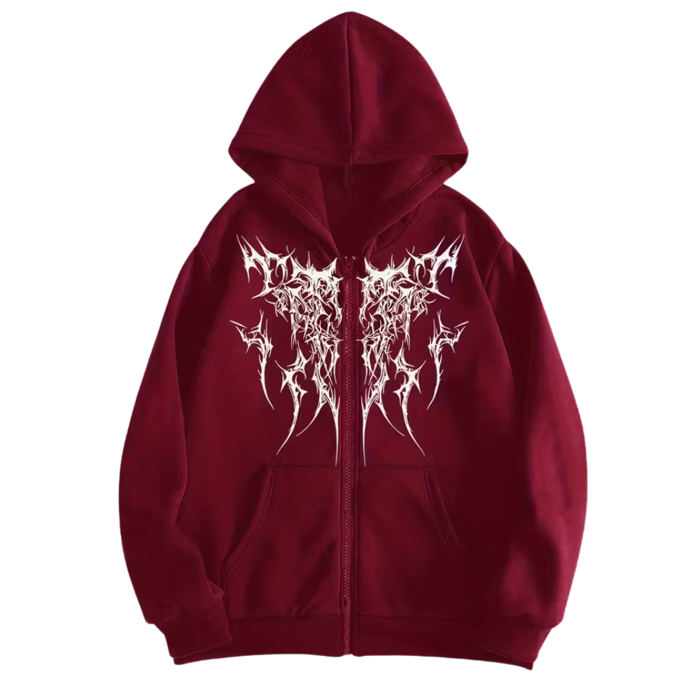 Polyester Blend Casual Zip Up Sweatshirt Hoodie With Kangaroo Pocket