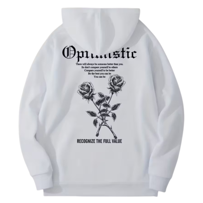 Casual Attire Long Sleeves Comfortable Knit Fabric Printed Hoodie