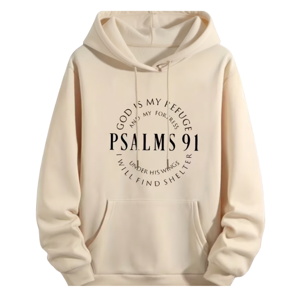 Motif Apparel Pullover With Pockets Casual Style Inspirational Hoodie