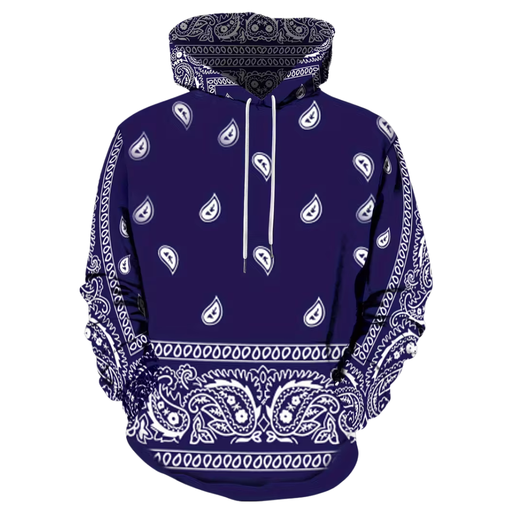 Cool Graphic Pattern Casual Streetwear Printed Hoodie