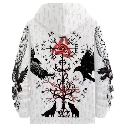3D Graphic Print Long Sleeves Drawstring Hoodies