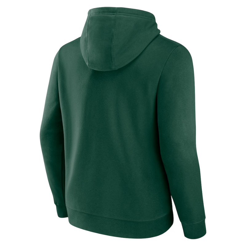 Mens Milwaukee Bucks Fanatics Hunter Green Primary Logo Pullover Hoodie