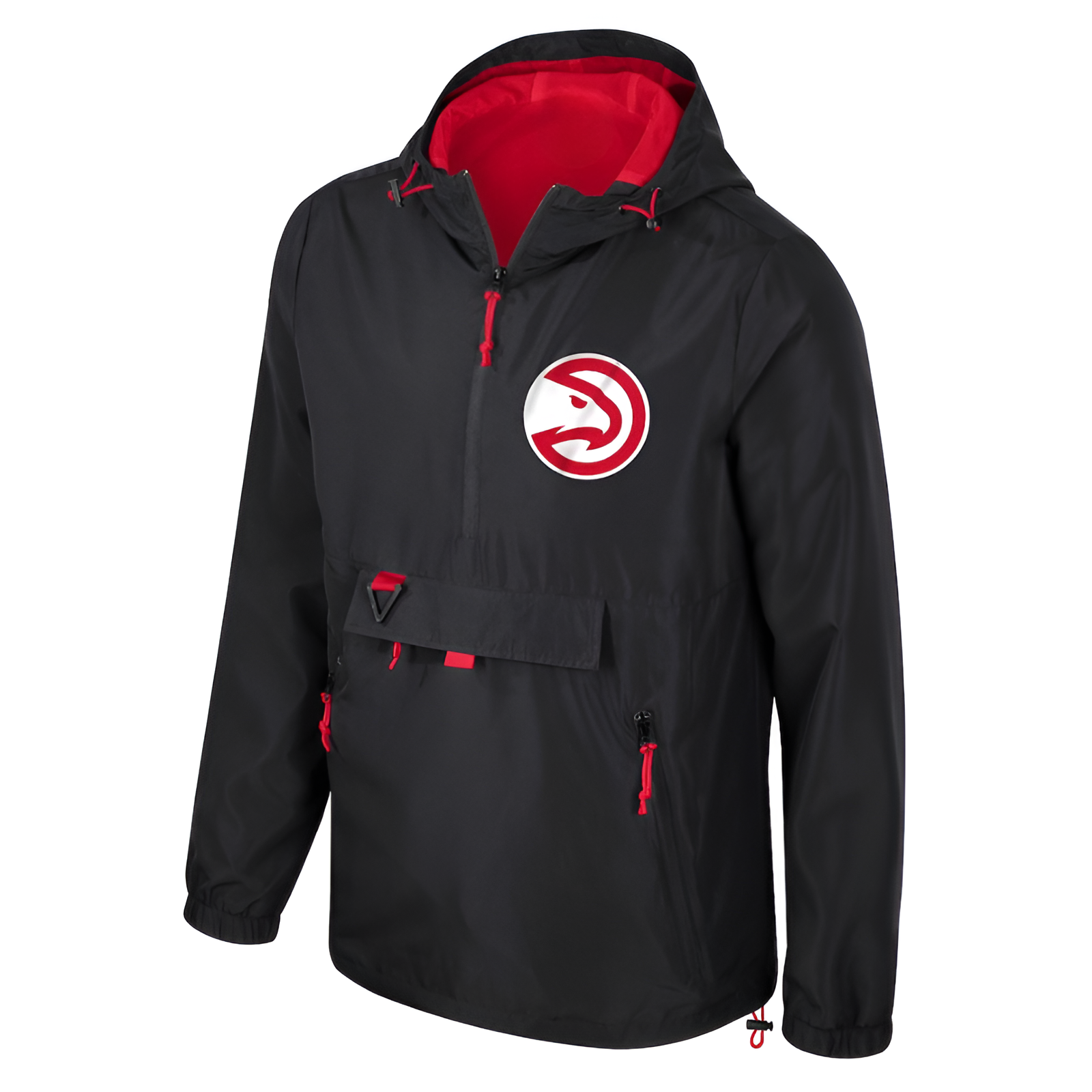 Unisex Stadium Essentials Black Atlanta Hawks Compete Quarter-Zip Hoodie Jacket