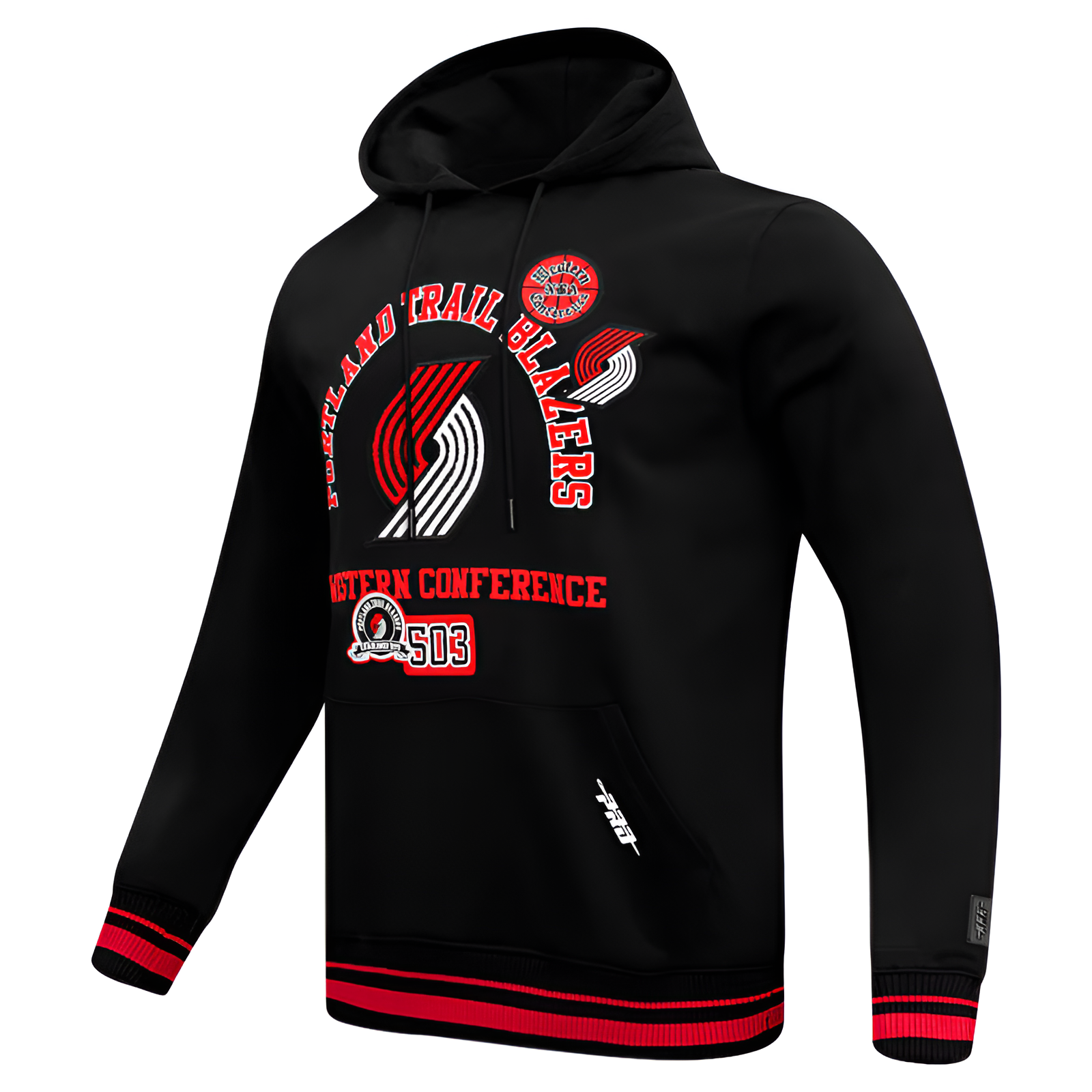 Mens Portland Trail Blazers Pro Standard Black Area Code Pullover Hoodie