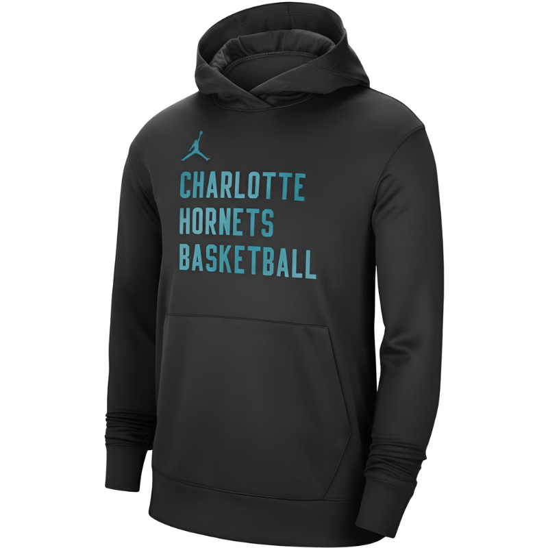 Charlotte Hornets Basketball Team Performance Spotlight Printed Long Sleeve Hoodie