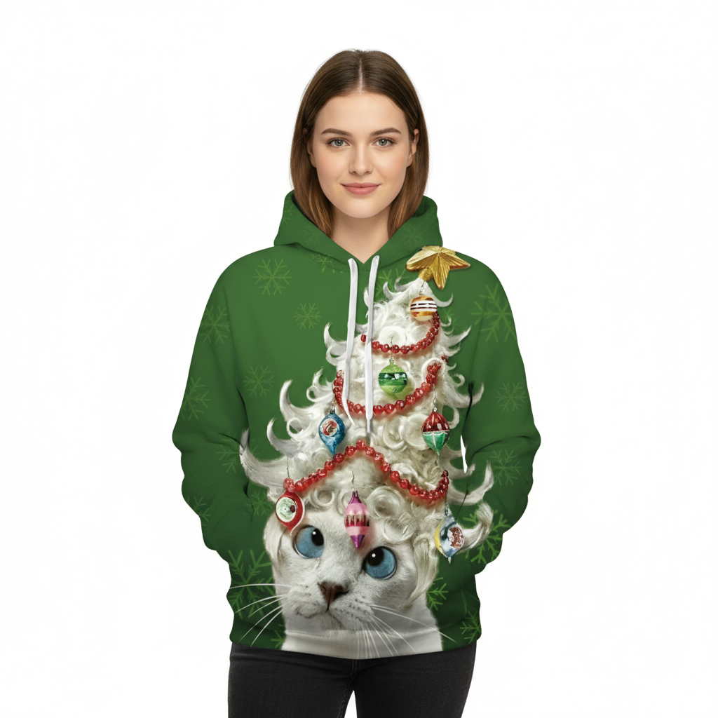 Christmas Holiday Pet Themed Hoodie