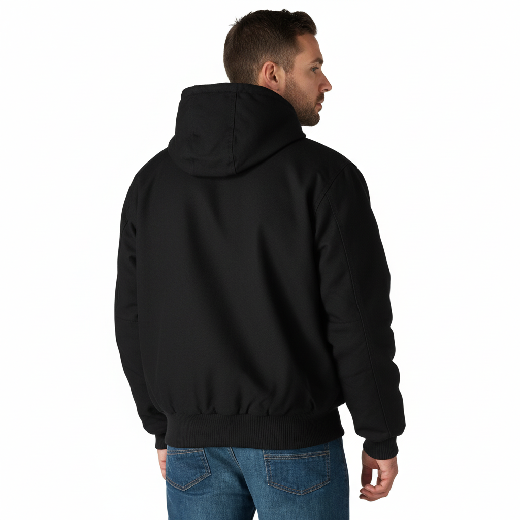 Insulated Hooded Winter Jacket For Men