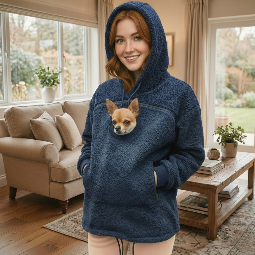 Pet Hoodie Carrier With Front Pocket