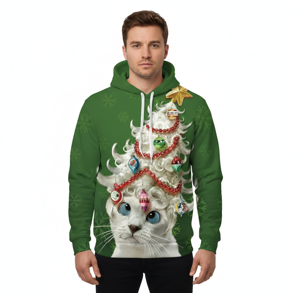 Christmas Holiday Pet Themed Hoodie