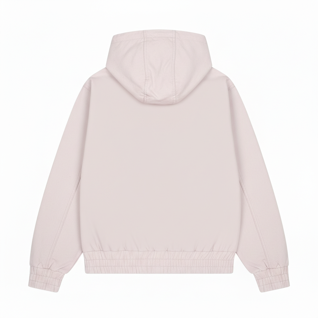 Sakura Pattern Printed Zip Up Hoodie