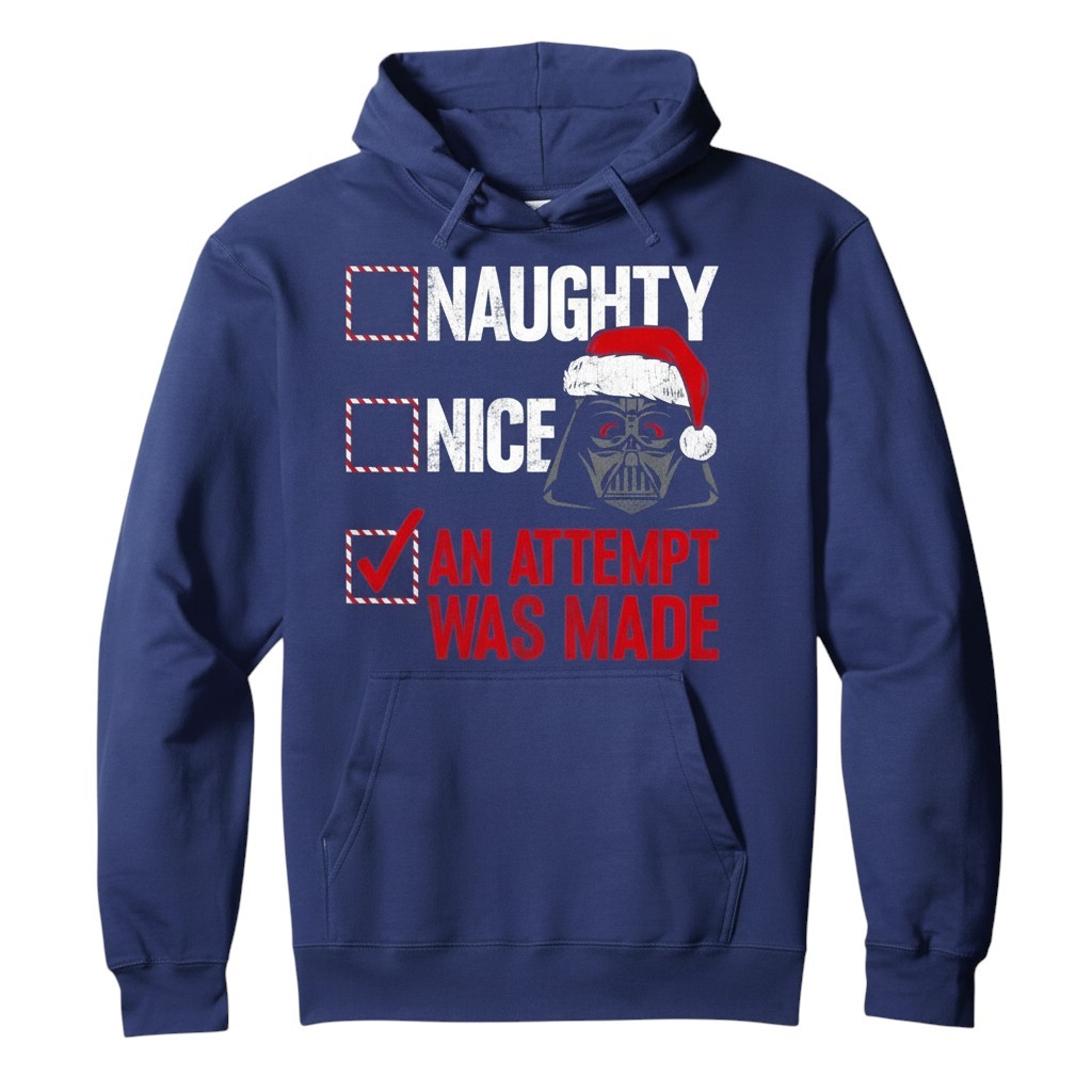 Christmas Darth Vader Themed Pullover Hoodie