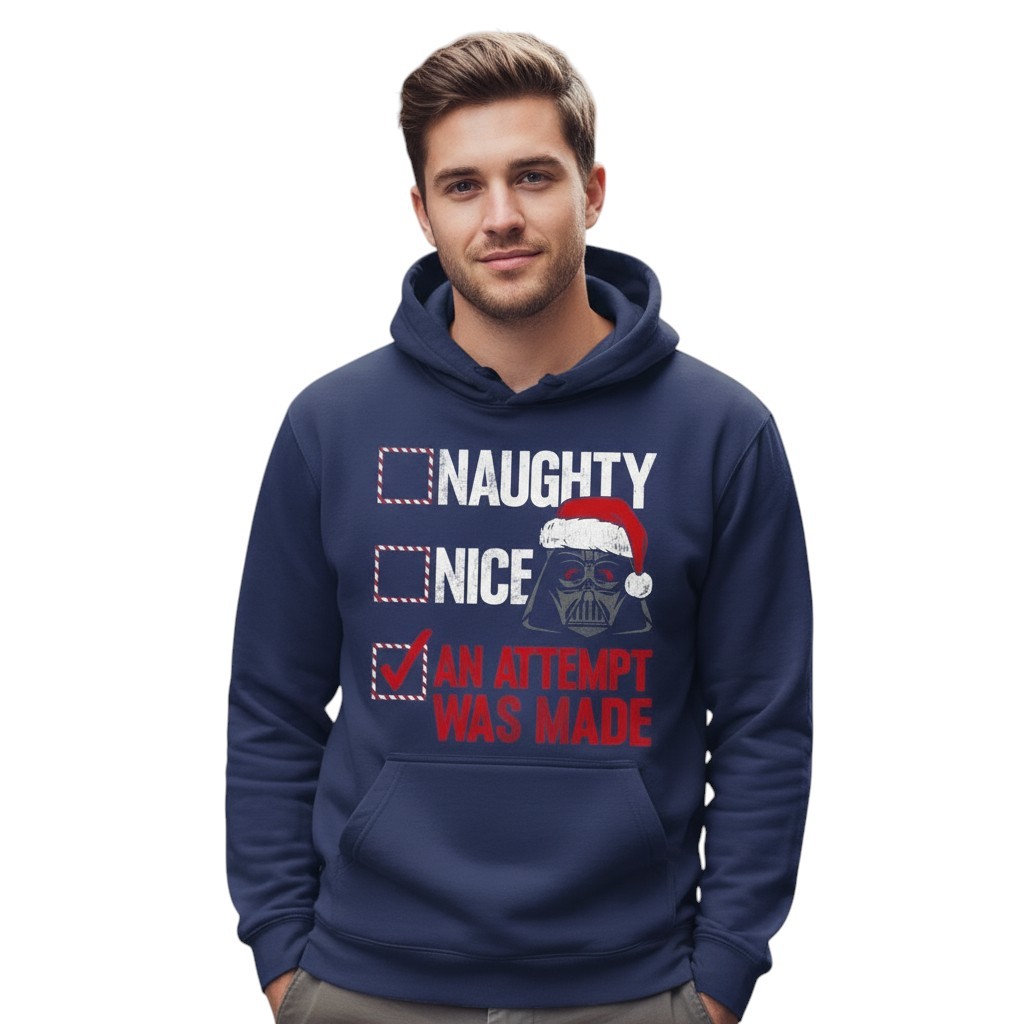 Christmas Darth Vader Themed Pullover Hoodie