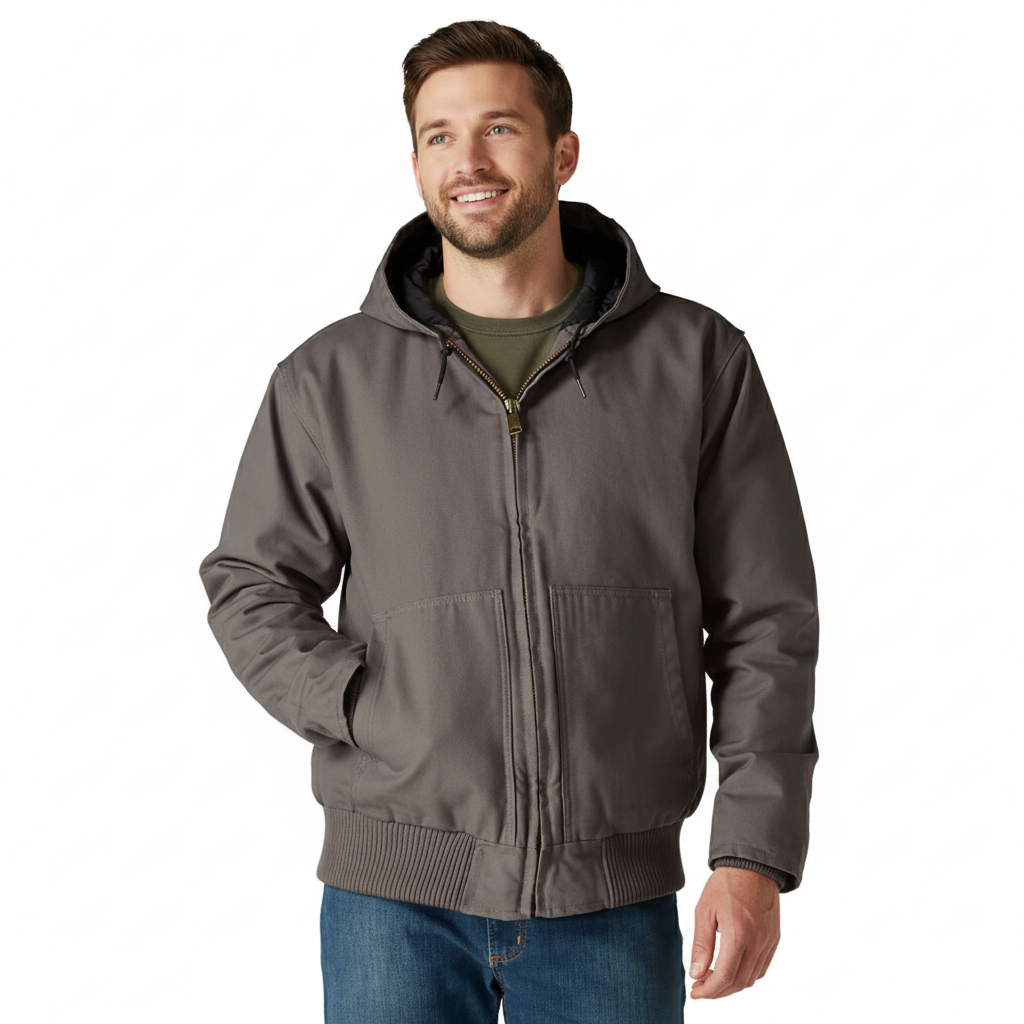 Insulated Hooded Winter Jacket For Men