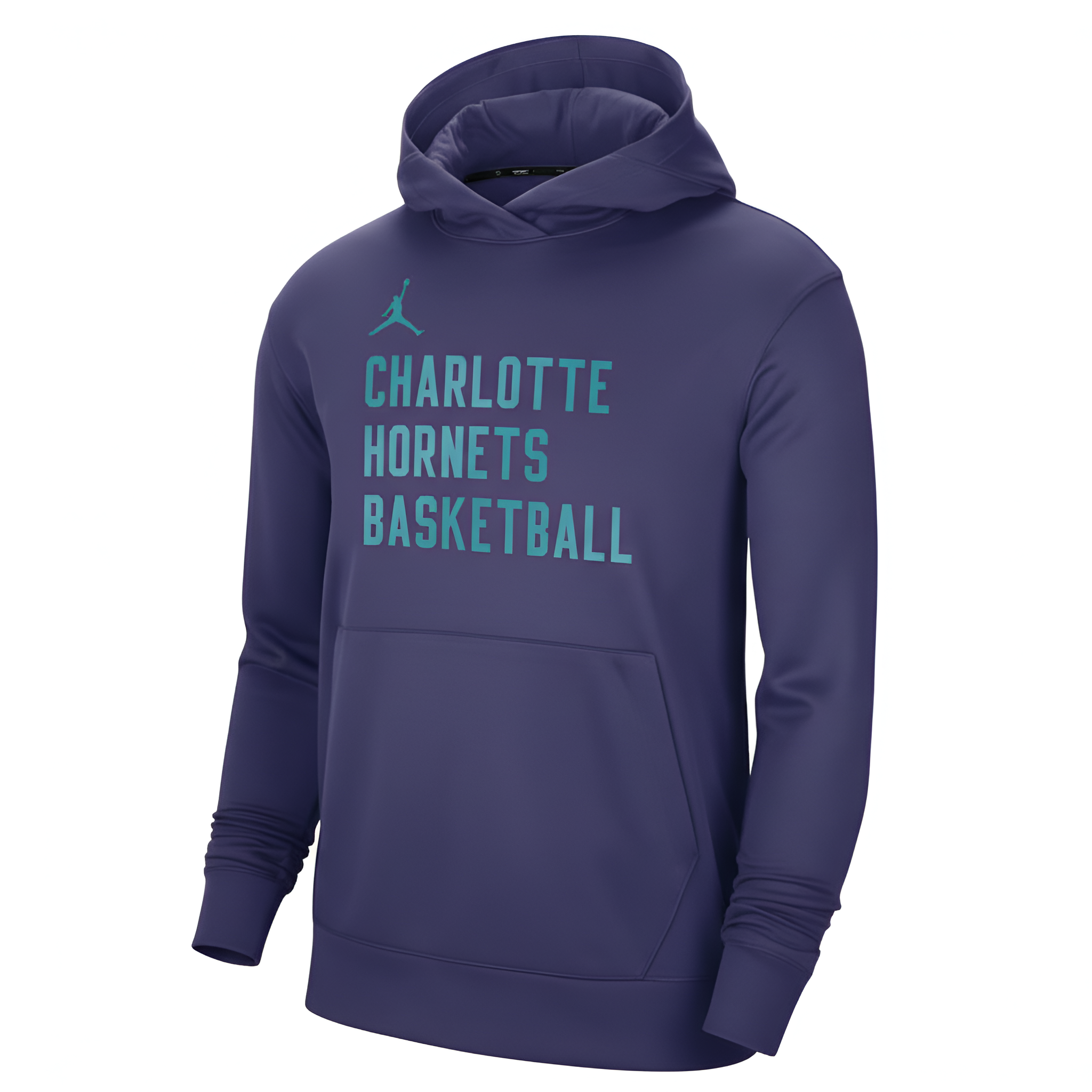 Unisex Charlotte Hornets Jordan Brand Black 2023/24 Performance Spotlight On-Court Practice Pullover Hoodie