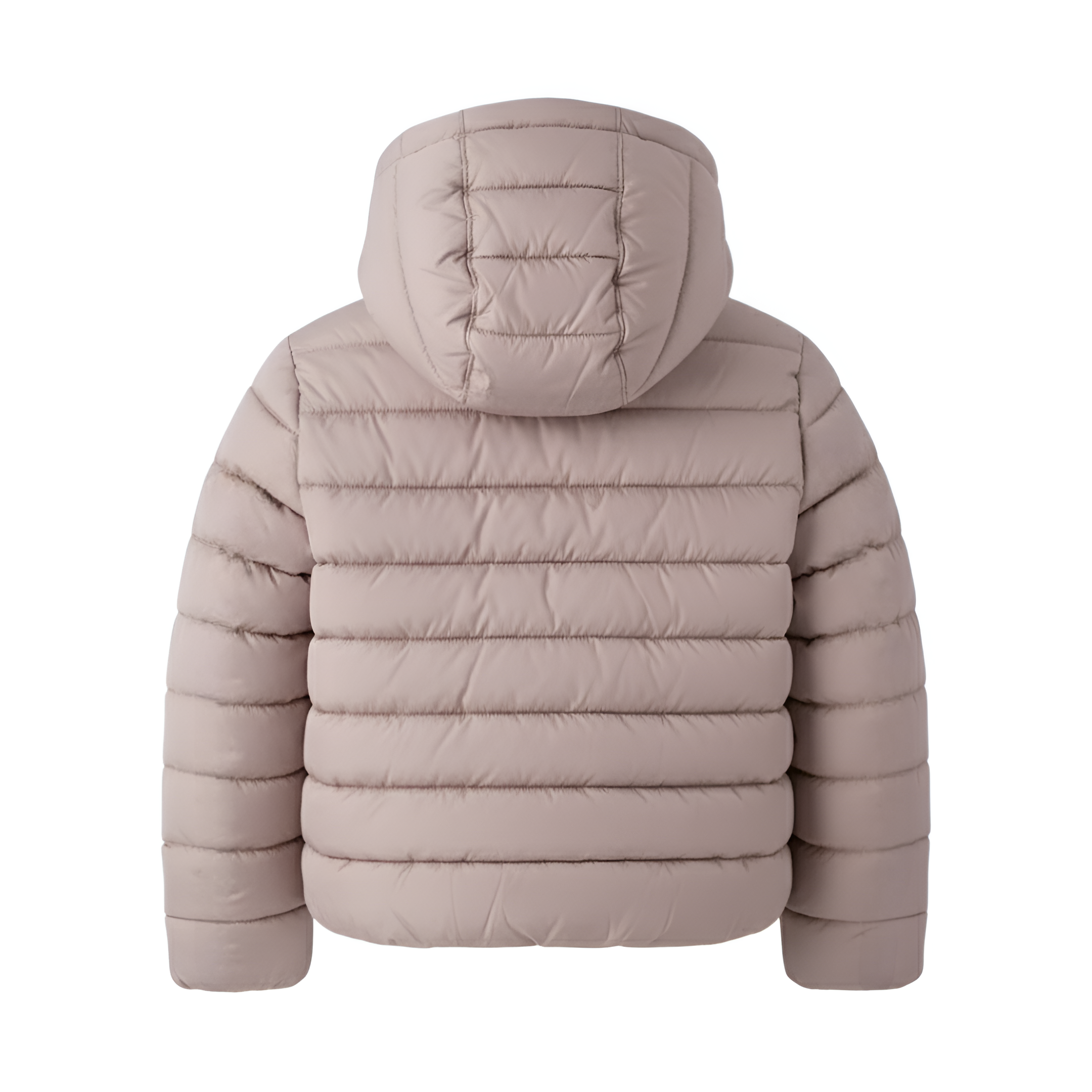 Insulated Lightweight Hooded Puffer Jacket For Girls
