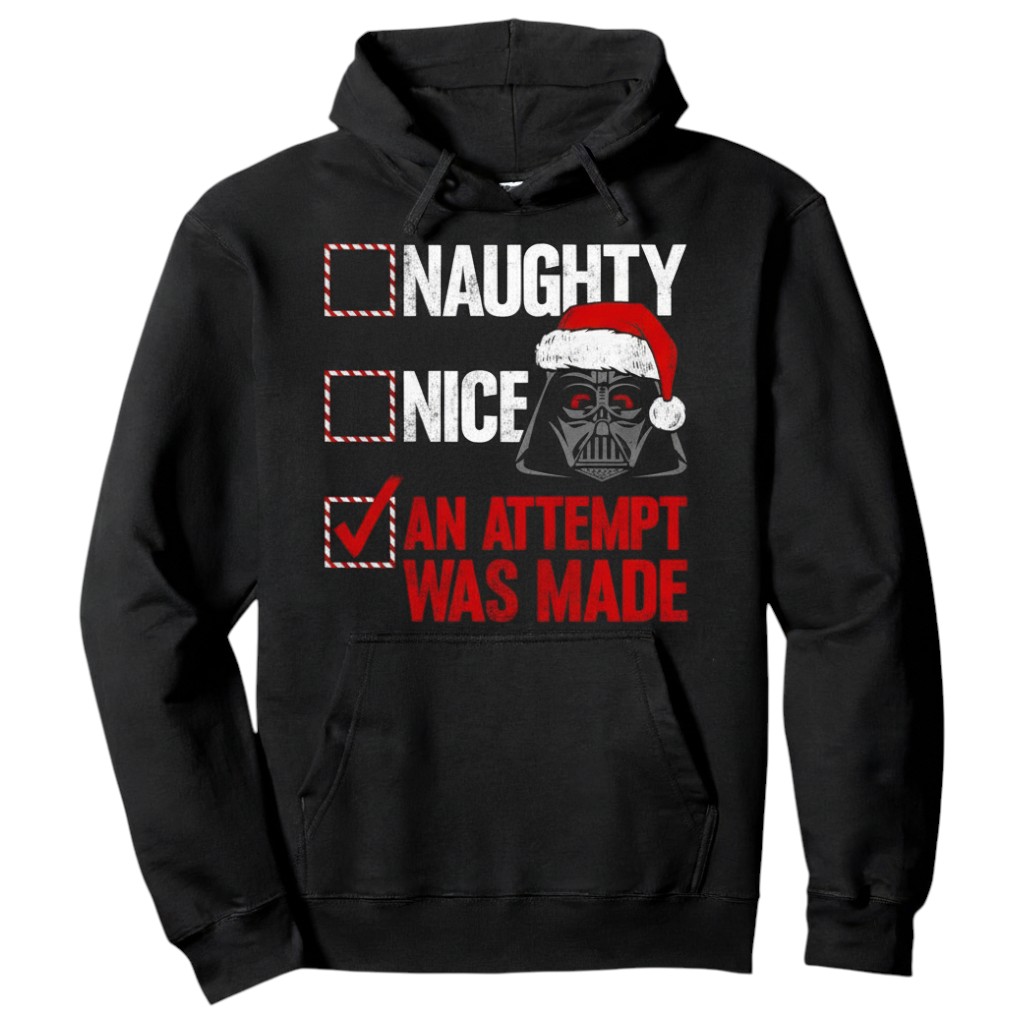 Christmas Darth Vader Themed Pullover Hoodie