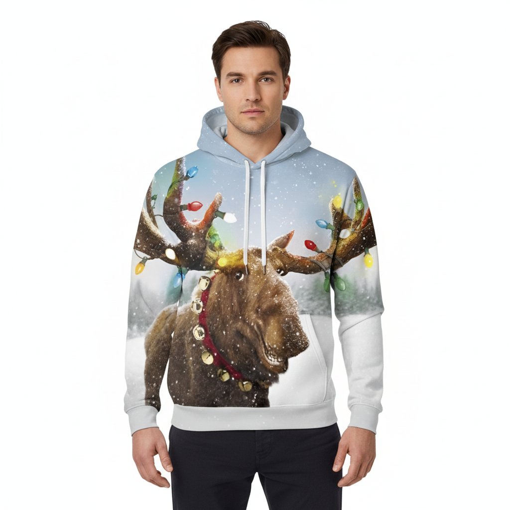 Christmas Holiday Themed Hoodie