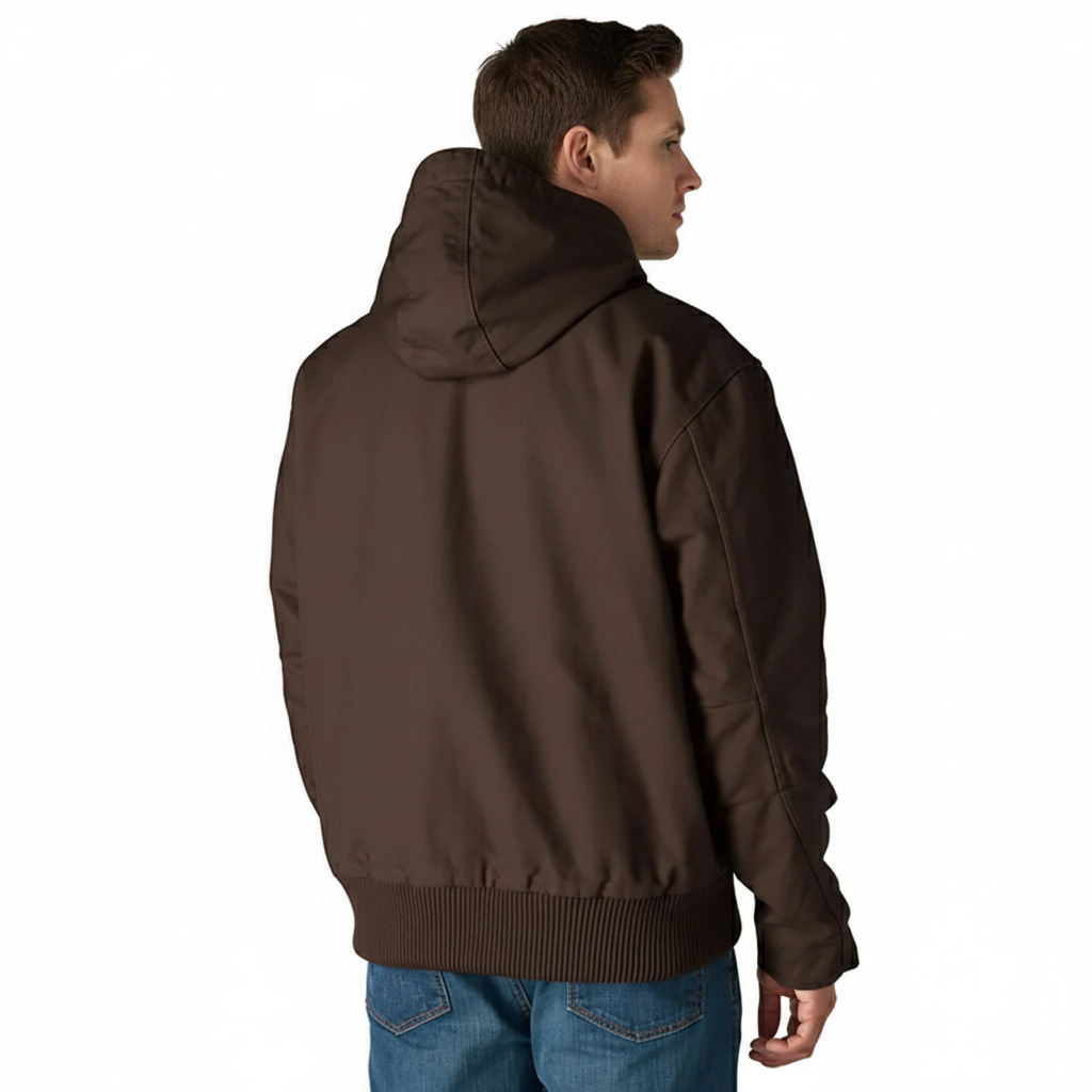 Insulated Hooded Winter Jacket For Men