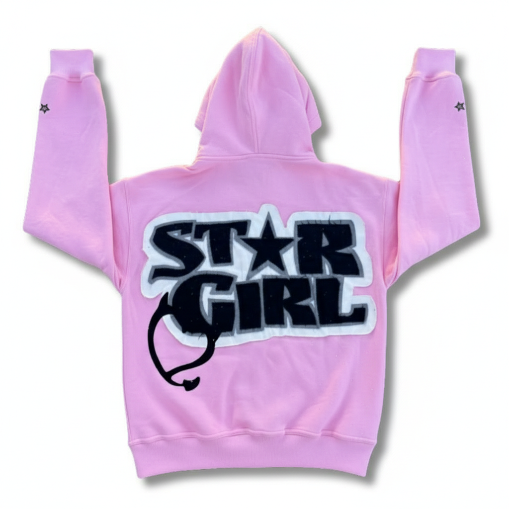 Cartoon Themed Graphic Zip Up Hoodie