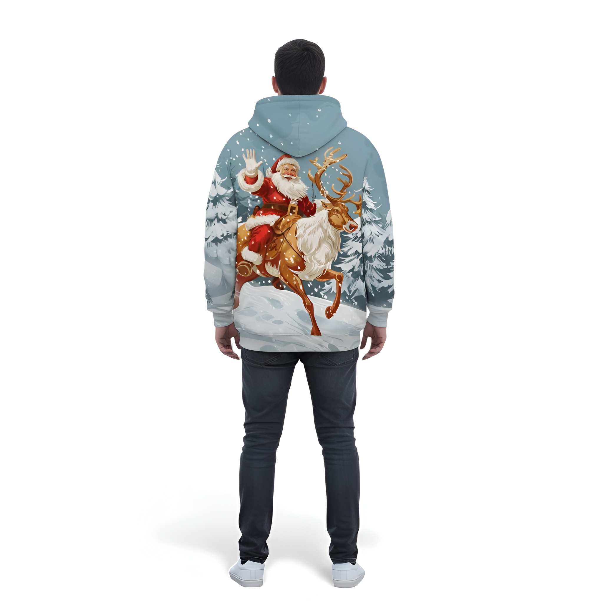 Funny Christmas Themed Pullover Hoodie