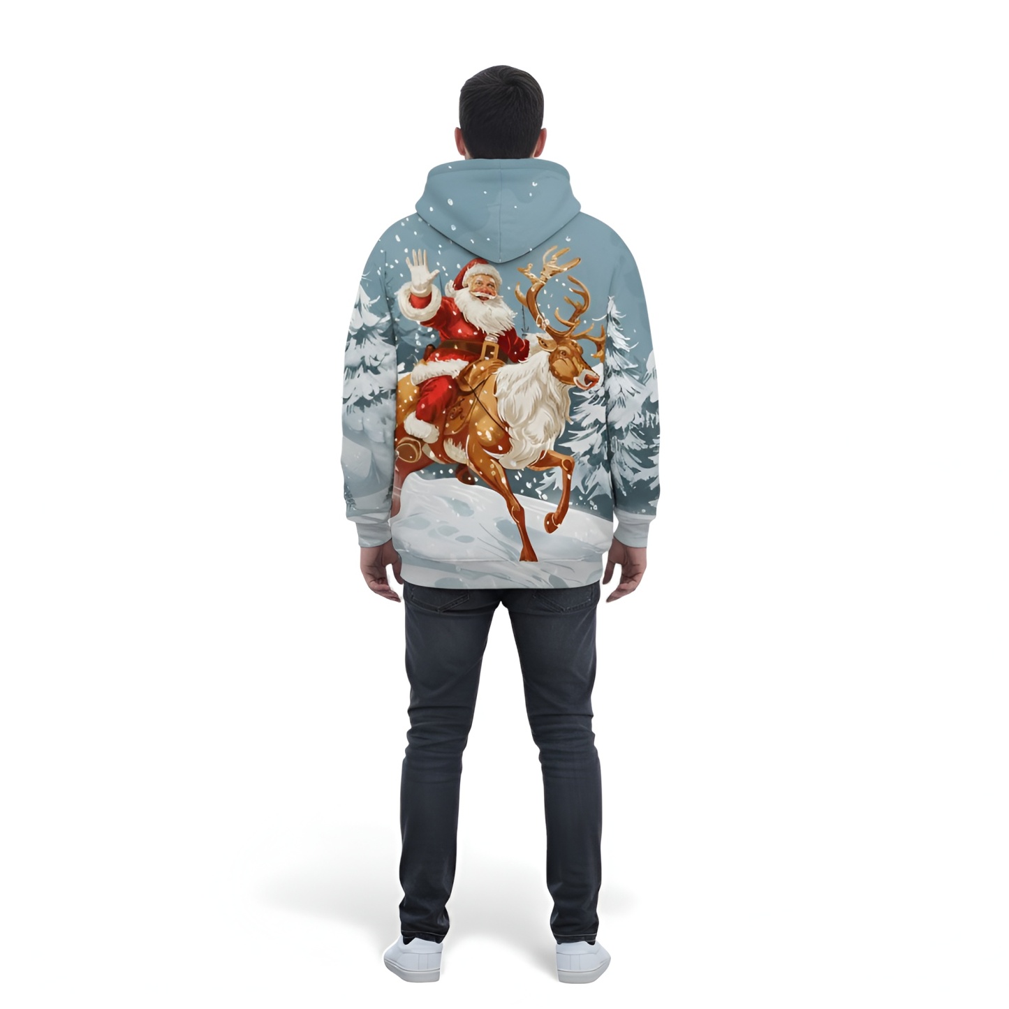 Funny Christmas Themed Pullover Hoodie
