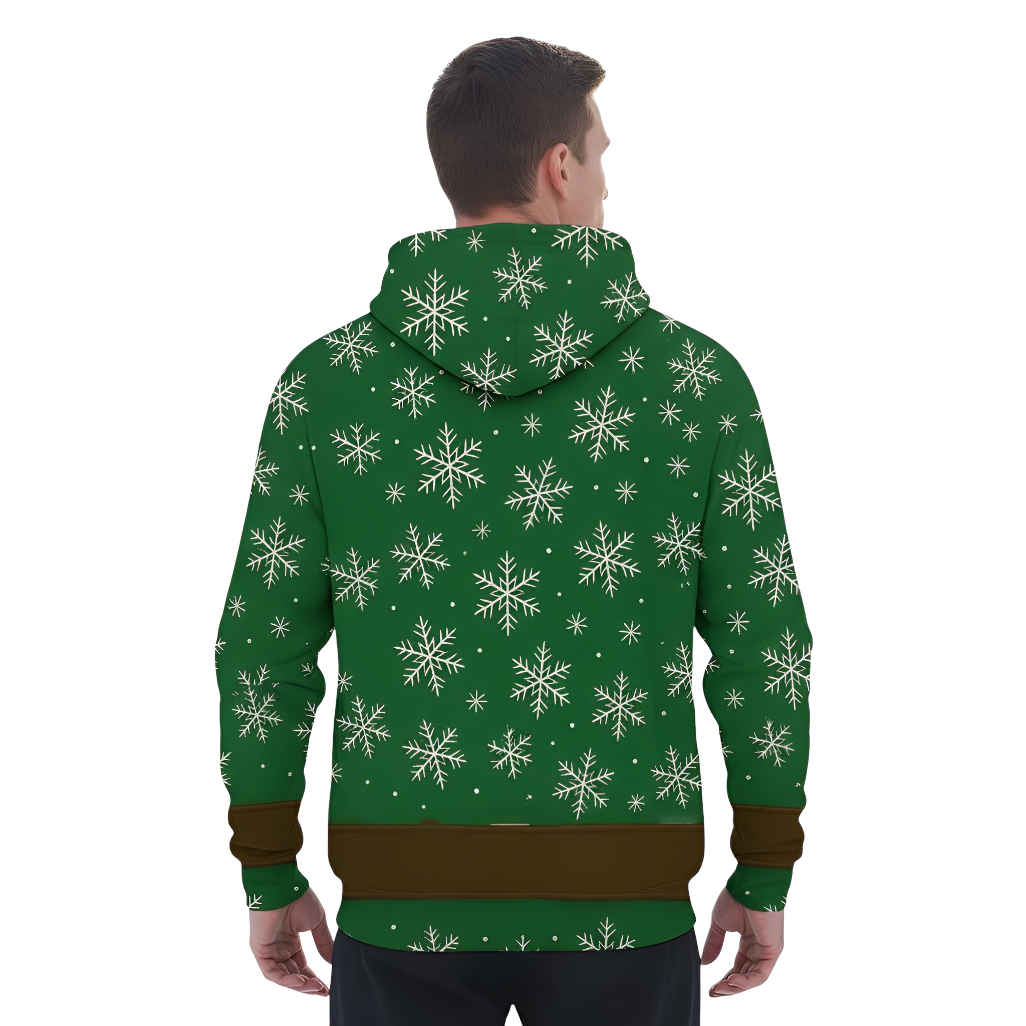 Novelty Long Sleeve Hoodie Funny Fashion Santa Claus Costume Graphic Sweatshirts